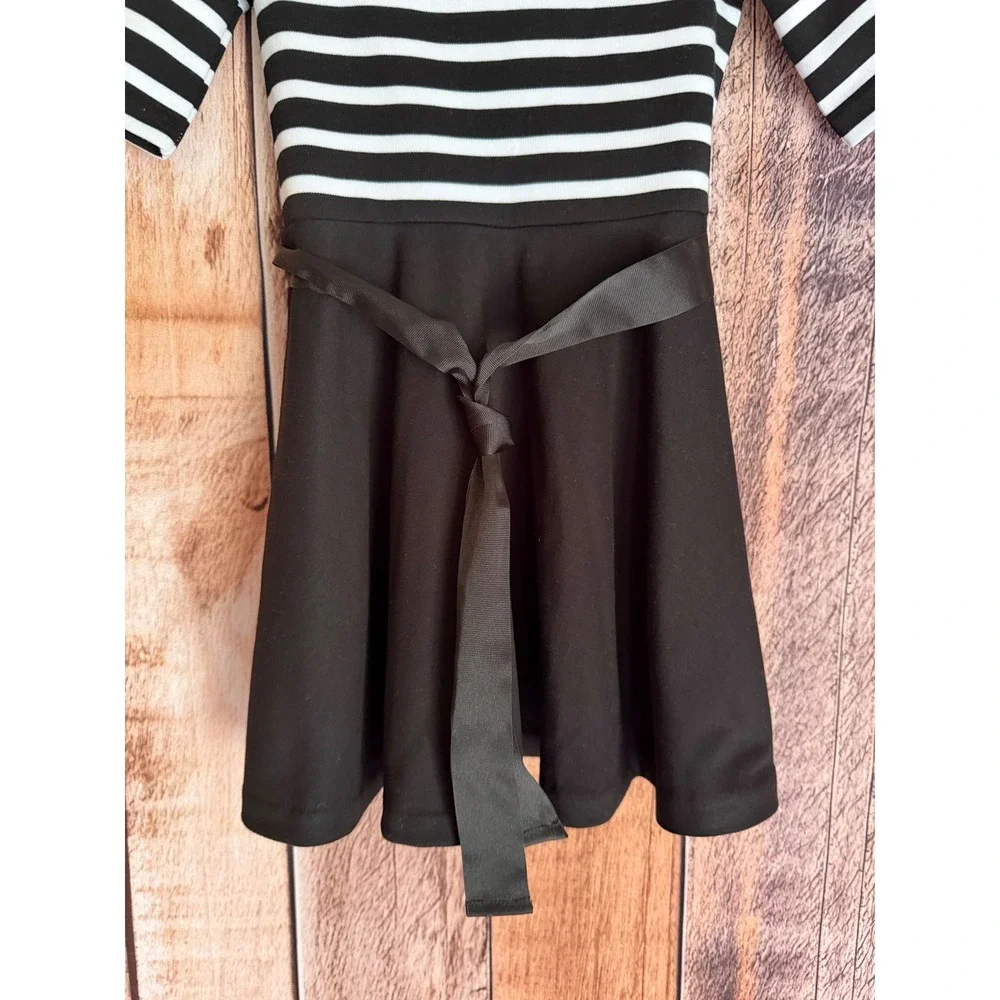 Polo Ralph Lauren Girls Striped Fit & Flare Dress Classic Preppy Girl Size 5 NWT